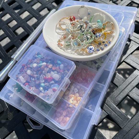 Marble/crystal rings - Picture 4 of 4